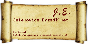 Jelenovics Erzsébet névjegykártya